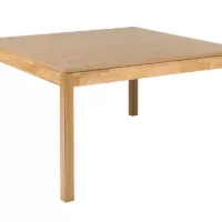 Table à manger carrée bois clair L140 cm SYLVA