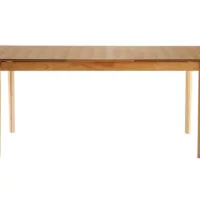 Table extensible rallonges intégrées rectangulaire en bois clair frêne L160-210 cm BONAVISTA