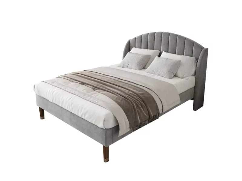 Lit 2 places 140x200 cm OKWISH coloris beige – Image 14