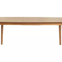 Table extensible rallonges intégrées rectangulaire en bois clair chêne L180-220 cm EGO