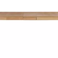 Table extensible rallonges intégrées rectangulaire en bois clair L150-180 cm BOLLY