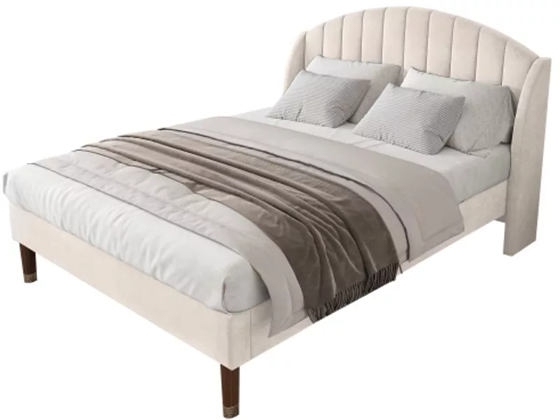 Lit 2 places 140x200 cm OKWISH coloris beige – Image 9