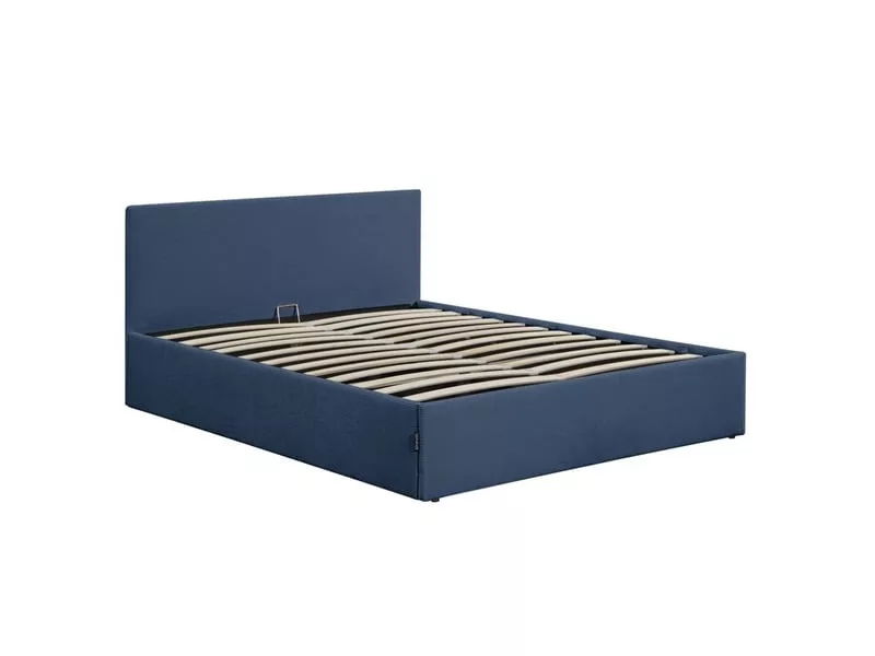 Lit coffre 180x200 cm LOUNGITUDE EDGAR coloris bleu – Image 6