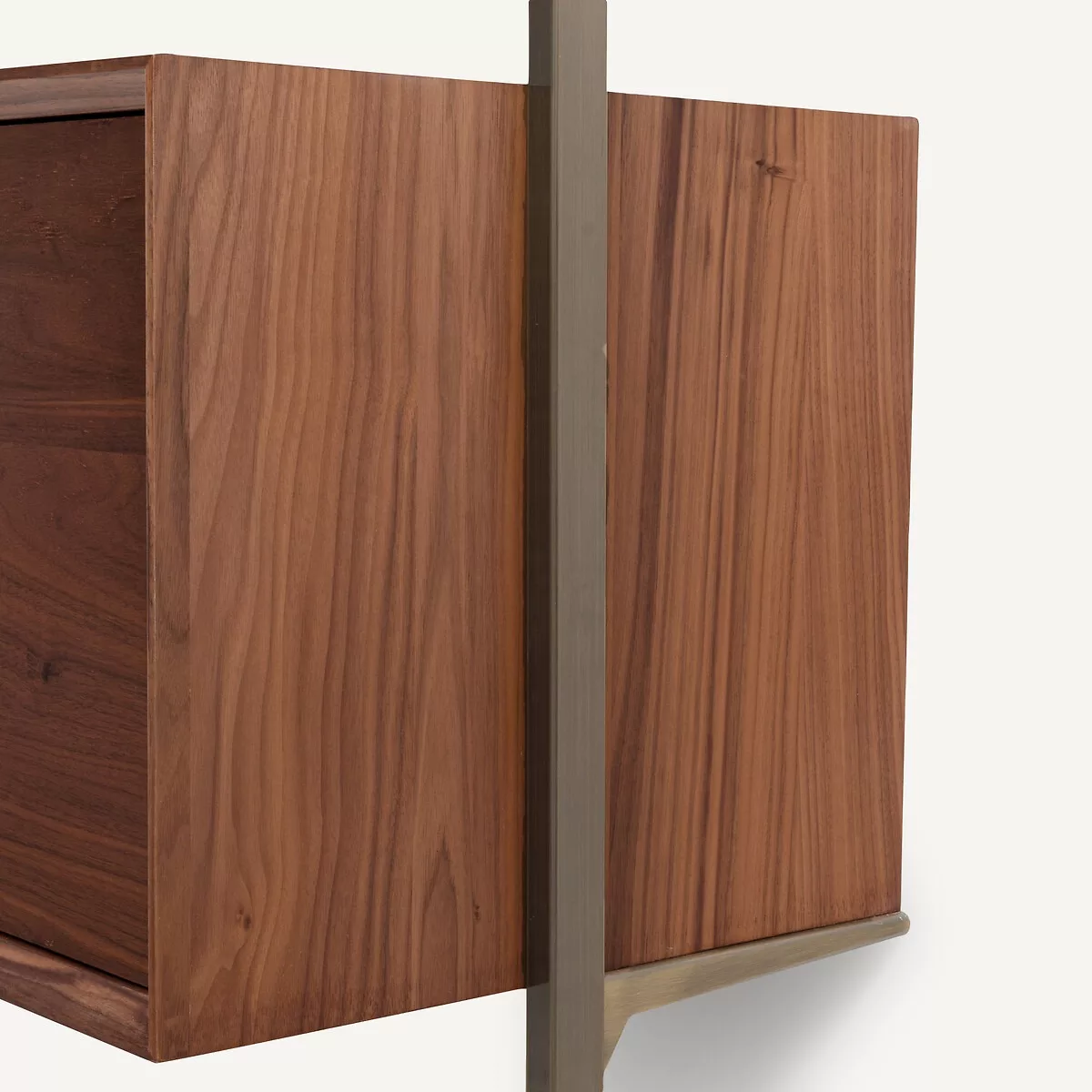 Meuble TV L110 x P42 cm plaqué noyer, Archivita XL – Image 9