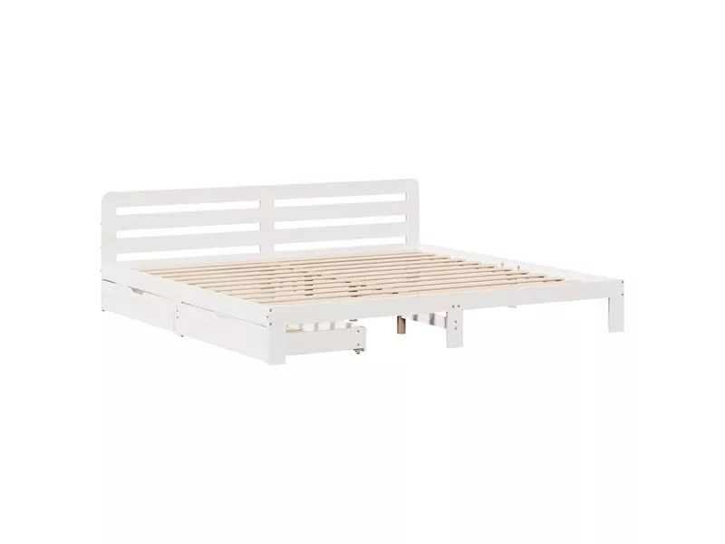 Lit 2 places 120x200cm VIDAXL coloris marron – Image 14