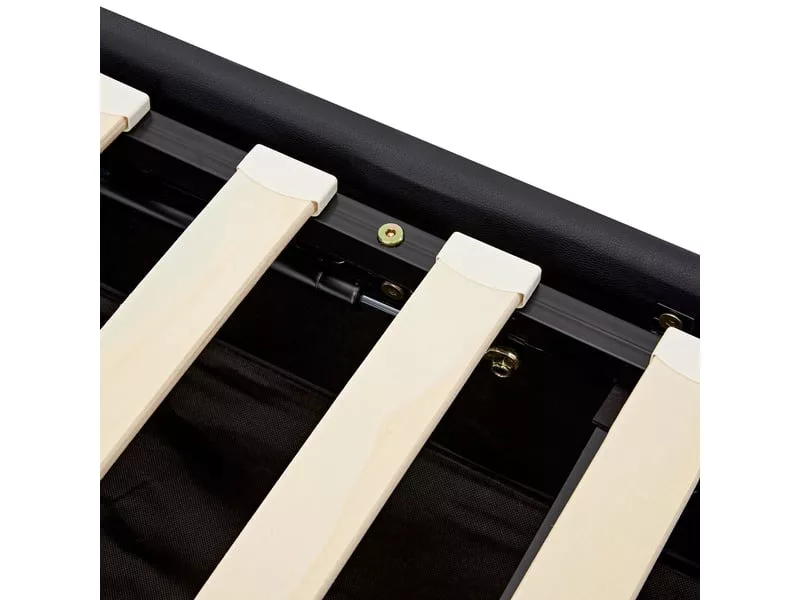 Lit coffre 90x200 cm OKWISH coloris noir – Image 16