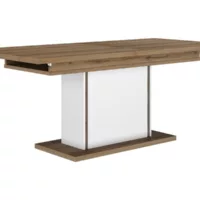 Table de séjour rectangulaire avec allonge bicolore OTELLO – 90×190-235max. cm