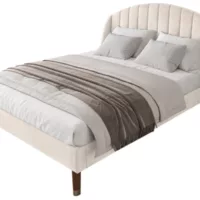 Lit 2 places 140×200 cm OKWISH coloris beige