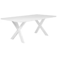 Table de repas lisala blanc 180 cm 100 cm