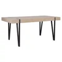 Table de repas adena marron clair 150 cm 90 cm