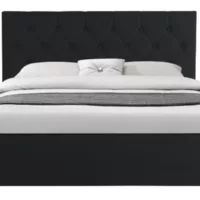 Lit coffre 160×200 cm ID MARKET coloris noir