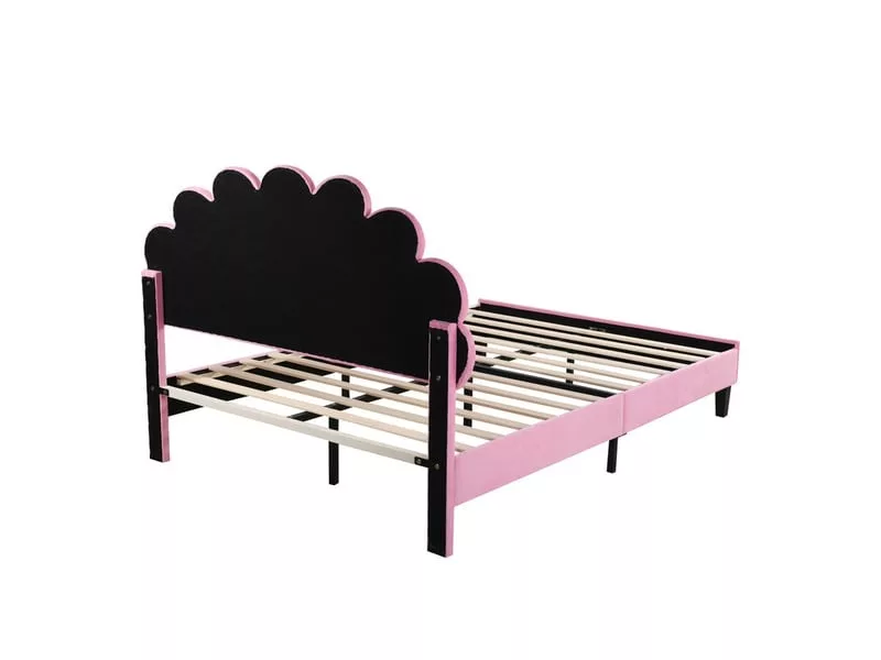 Lit 2 places 140x200 cm coloris rose – Image 4