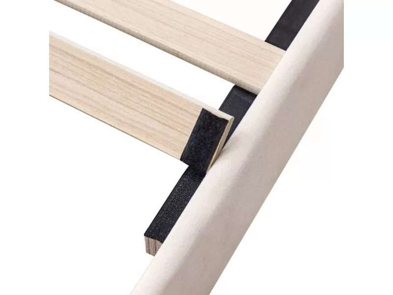 Lit 2 places 140x200 cm OKWISH coloris beige – Image 7