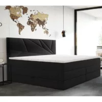 Lit 2 places 200×200 cm TRADA 5904347103132 coloris noir