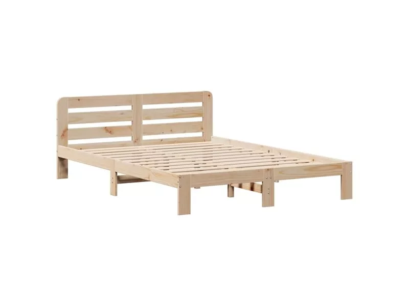 Lit 2 places 120x200cm VIDAXL coloris marron – Image 6