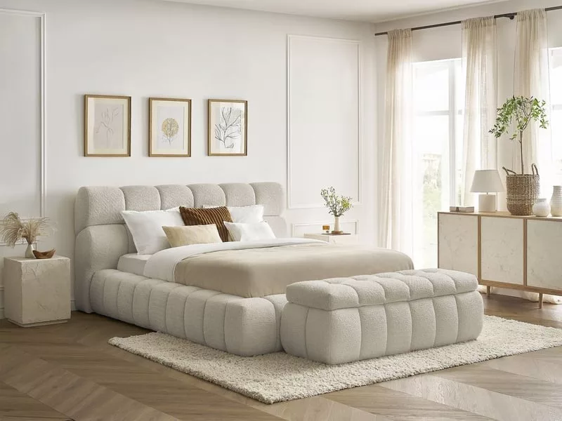 Lit coffre 140x190 cm BOBOCHIC MONT-BLANC coloris bleu – Image 6