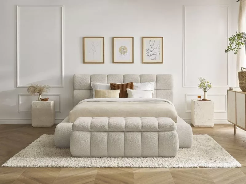 Lit coffre 140x190 cm BOBOCHIC MONT-BLANC coloris bleu – Image 9