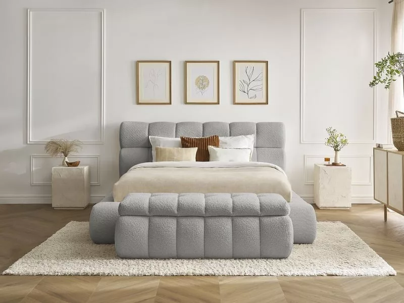 Lit coffre 140x190 cm BOBOCHIC MONT-BLANC coloris bleu – Image 13