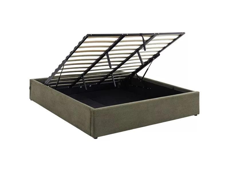 Lit coffre 180x200 cm HOMIFAB HANDY coloris beige – Image 28