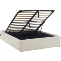 Lit coffre 180×200 cm HOMIFAB HANDY coloris beige