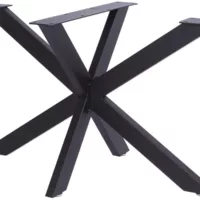 Pieds design biloxi en acier pour table à manger style industriel forme araignée , noir /l