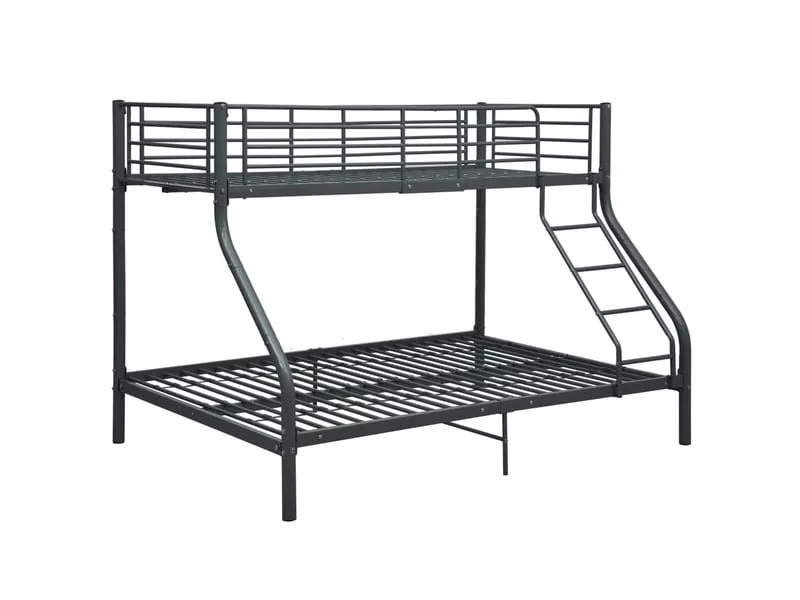 Lit simple 90x190 cm MOSELOTA coloris noir – Image 5