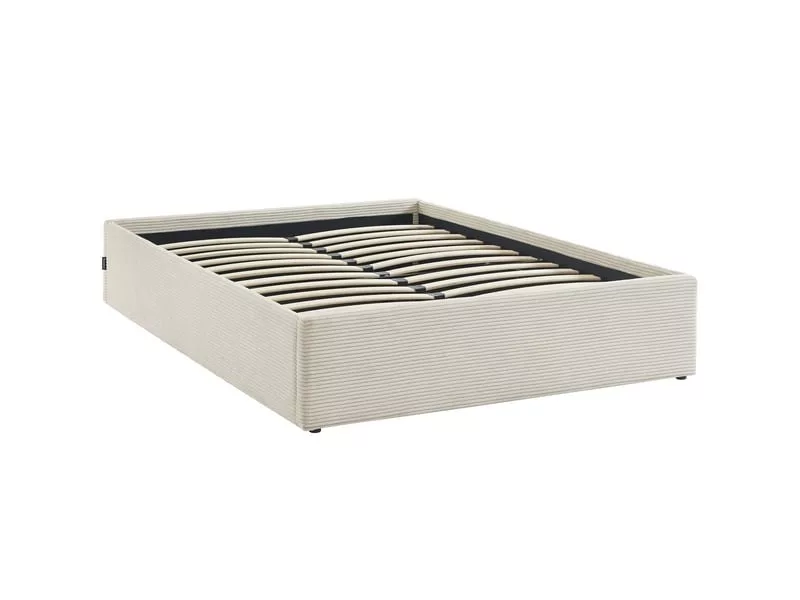 Lit coffre 180x200 cm HOMIFAB HANDY coloris beige – Image 14