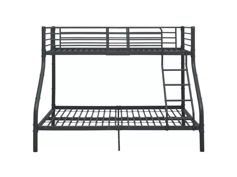 Lit simple 90x190 cm MOSELOTA coloris noir – Image 6