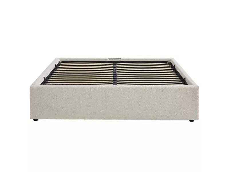 Lit coffre 180x200 cm HOMIFAB HANDY coloris beige – Image 11