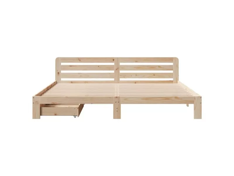 Lit 2 places 120x200cm VIDAXL coloris marron – Image 21