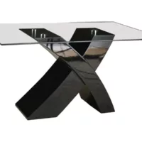 Table repas mona – 150 x 90 x 74 cm – noir