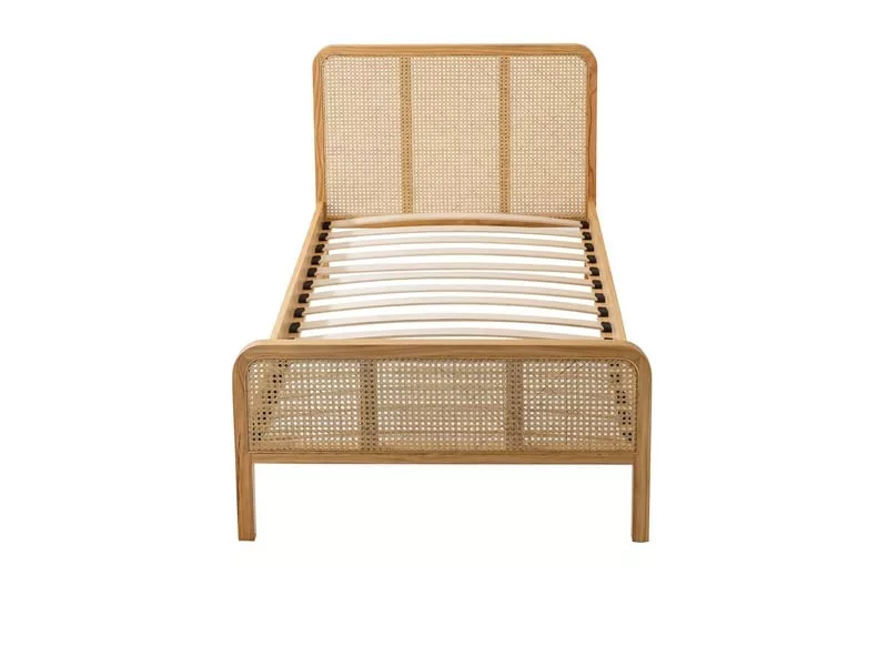 Lit simple 180x200 cm TERRE DE NUIT coloris noir – Image 11