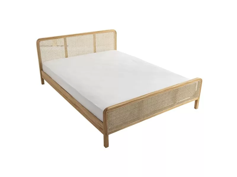 Lit simple 180x200 cm TERRE DE NUIT coloris noir – Image 26