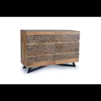 Yakarta – Commode en bois d&rsquo;acacia et métal