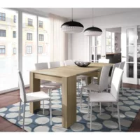 Table à manger lena extensible l51-237cm – bois