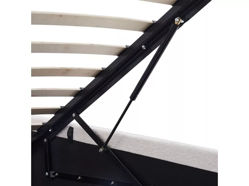 Lit coffre 180x200 cm HOMIFAB HANDY coloris beige – Image 6