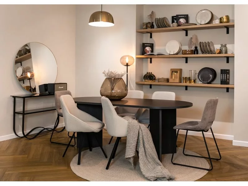 Selsey ovo - table - frêne portland noir – Image 5