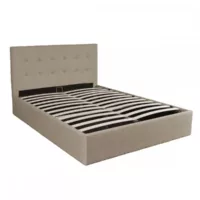 Lit 2 places 140×190 cm LE QUAI DES AFFAIRES coloris beige