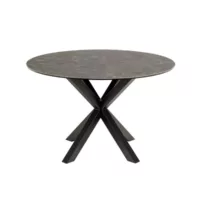 Table de salle à manger ronde en céramique l119 4 personnes – neiva