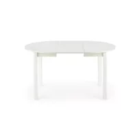 Table de salle à manger ronde blanche avec rallonge carene 289