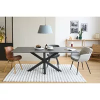 Table de salle à manger rectangulaire en céramique l200 – neiva