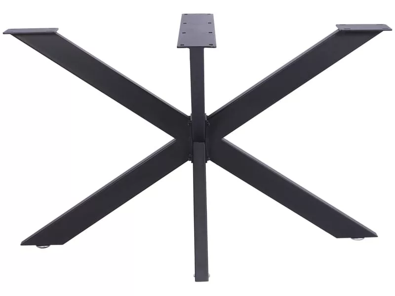 Pieds design biloxi en acier pour table à manger style industriel forme araignée , noir /l