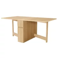 Table console pliante kungla 170cm chêne