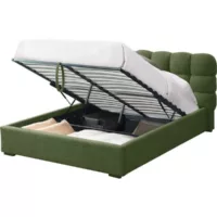 Lit coffre 140×190 cm HOMIFAB LOLA coloris vert