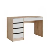 Coiffeuse Blanc/Sonoma 120x75cm