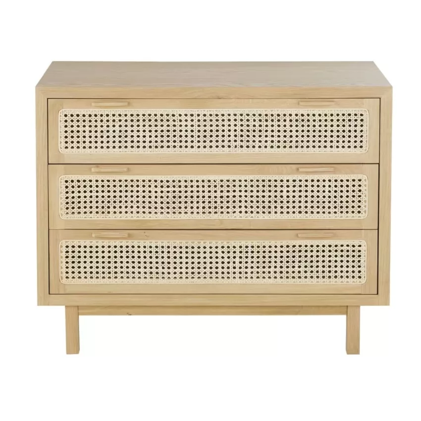 Maisons du Monde Canopy - Commode double 6 tiroirs et cannage en rotin L150 – Image 17