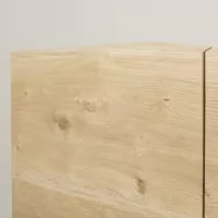 Magnus – Buffet enfilade vintage 4 portes en bois de chêne massif L220