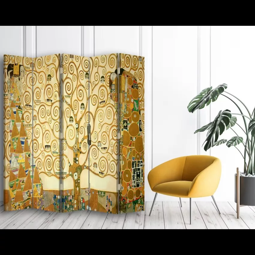 Paravent - Cloison L'Arbre de Vie - Gustav Klimt 180x170cm (5 volets) – Image 5