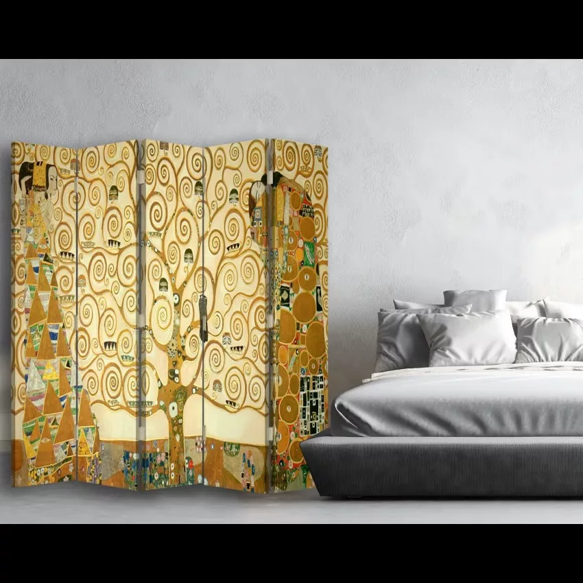 Paravent - Cloison L'Arbre de Vie - Gustav Klimt 180x170cm (5 volets) – Image 6