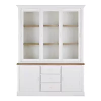 Leandre – Vaisselier 3 portes blanc L159